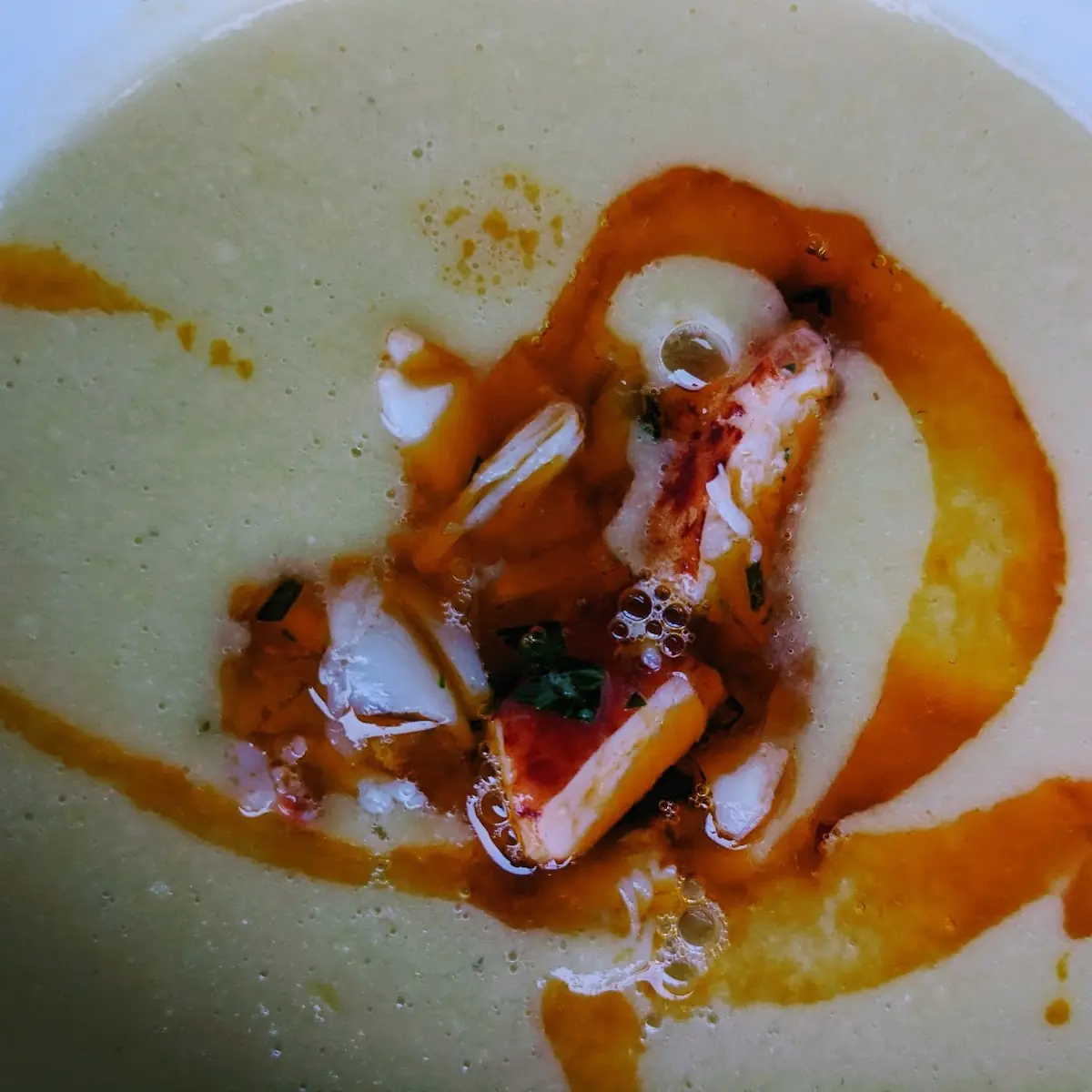 Corn Lobster Bisque Soup