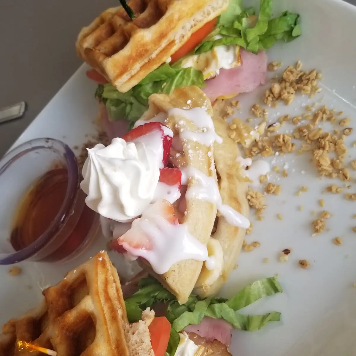 Waffle Breakfast Sandwich
