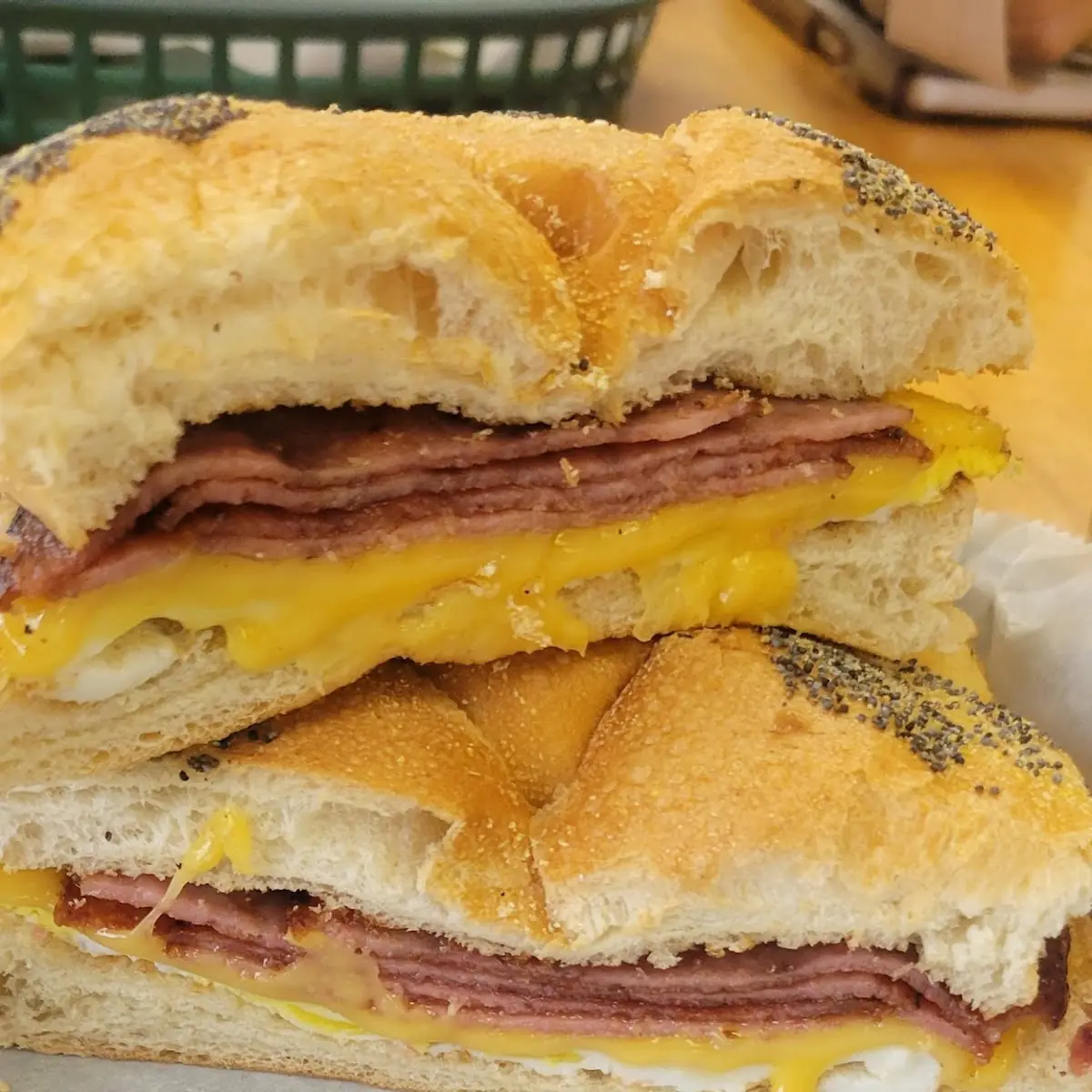 Taylor Ham Egg and Cheese on a Hard Roll