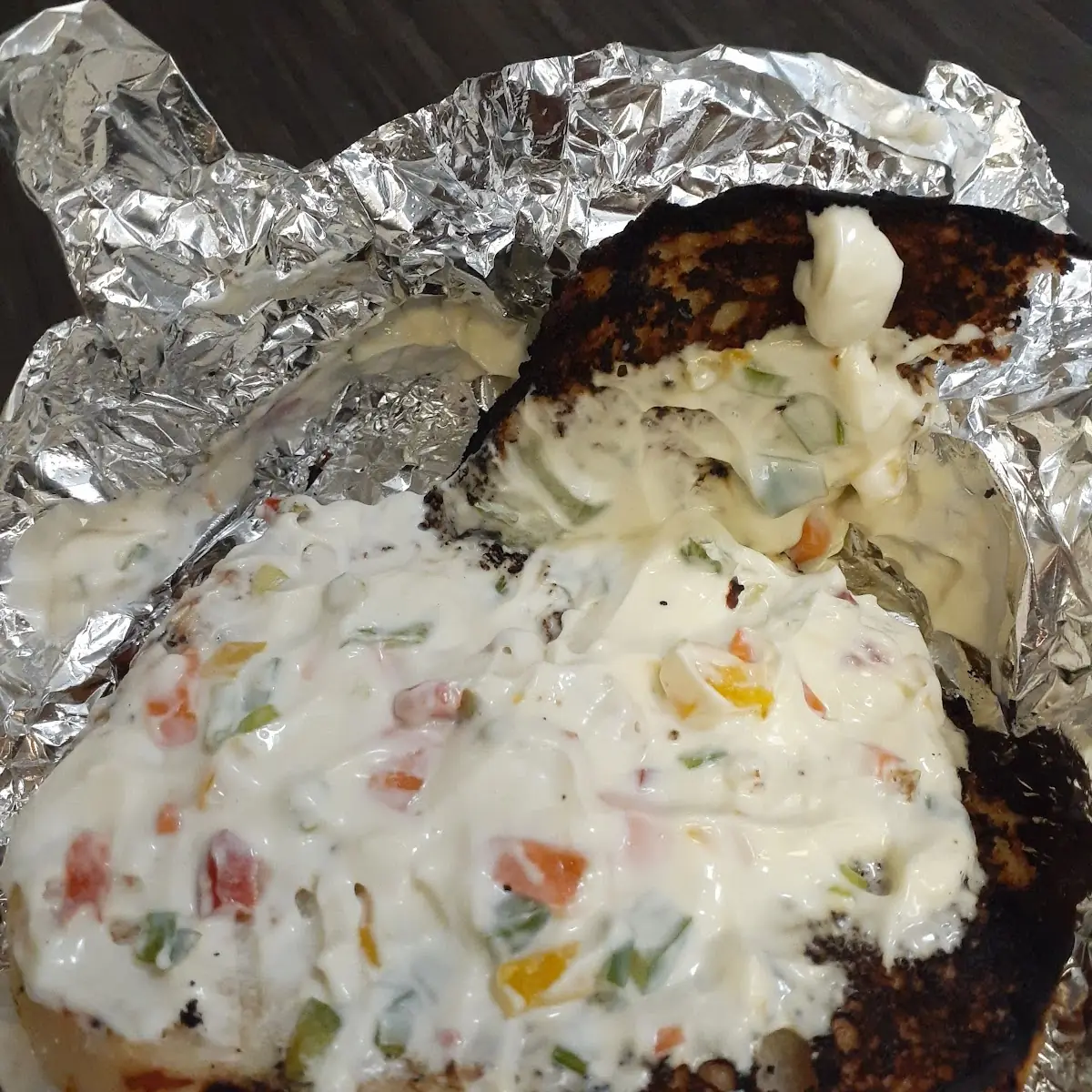 Veggie Cream Cheese Bagel