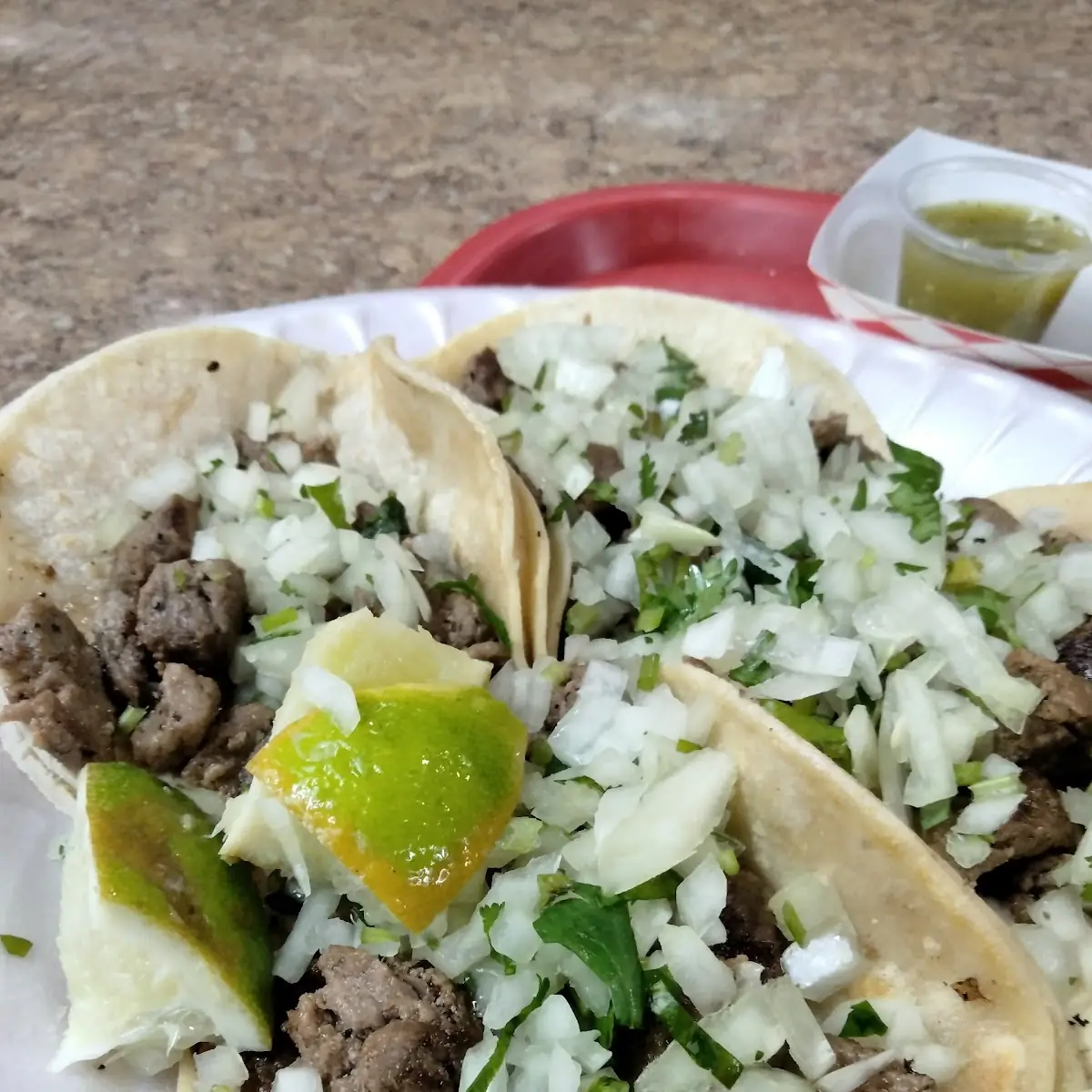 Two Carne Asada Tacos