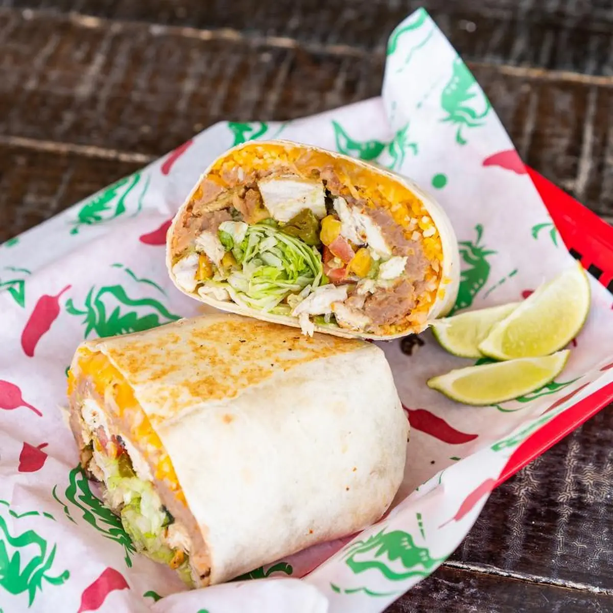 Coconut Shrimp Burrito