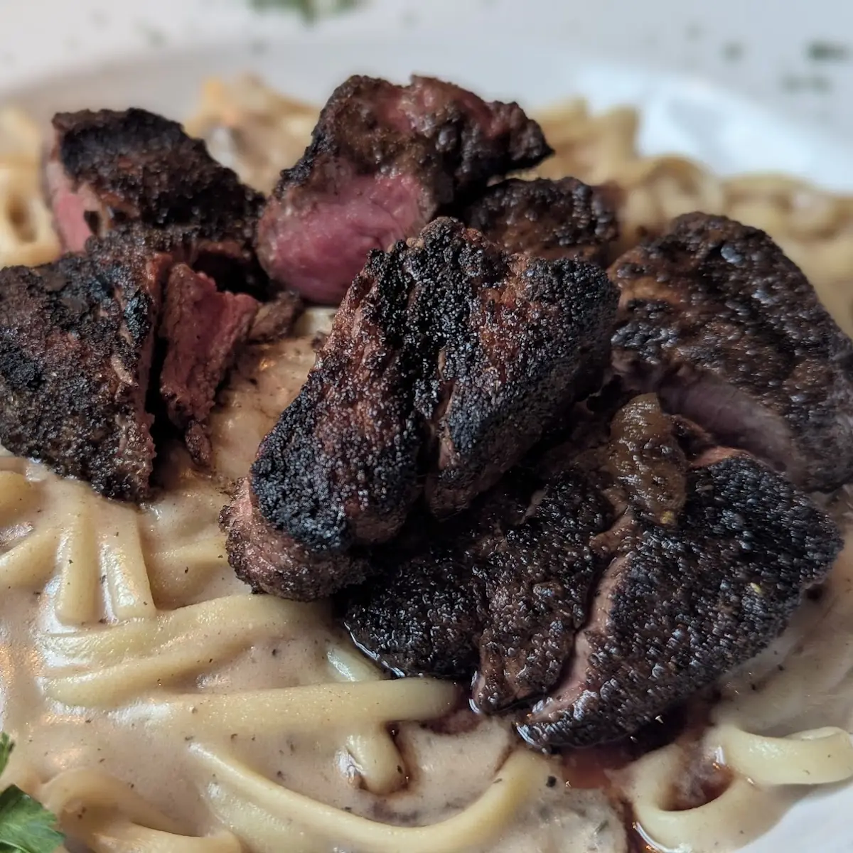 Grilled Filet Medallion Stroganoff