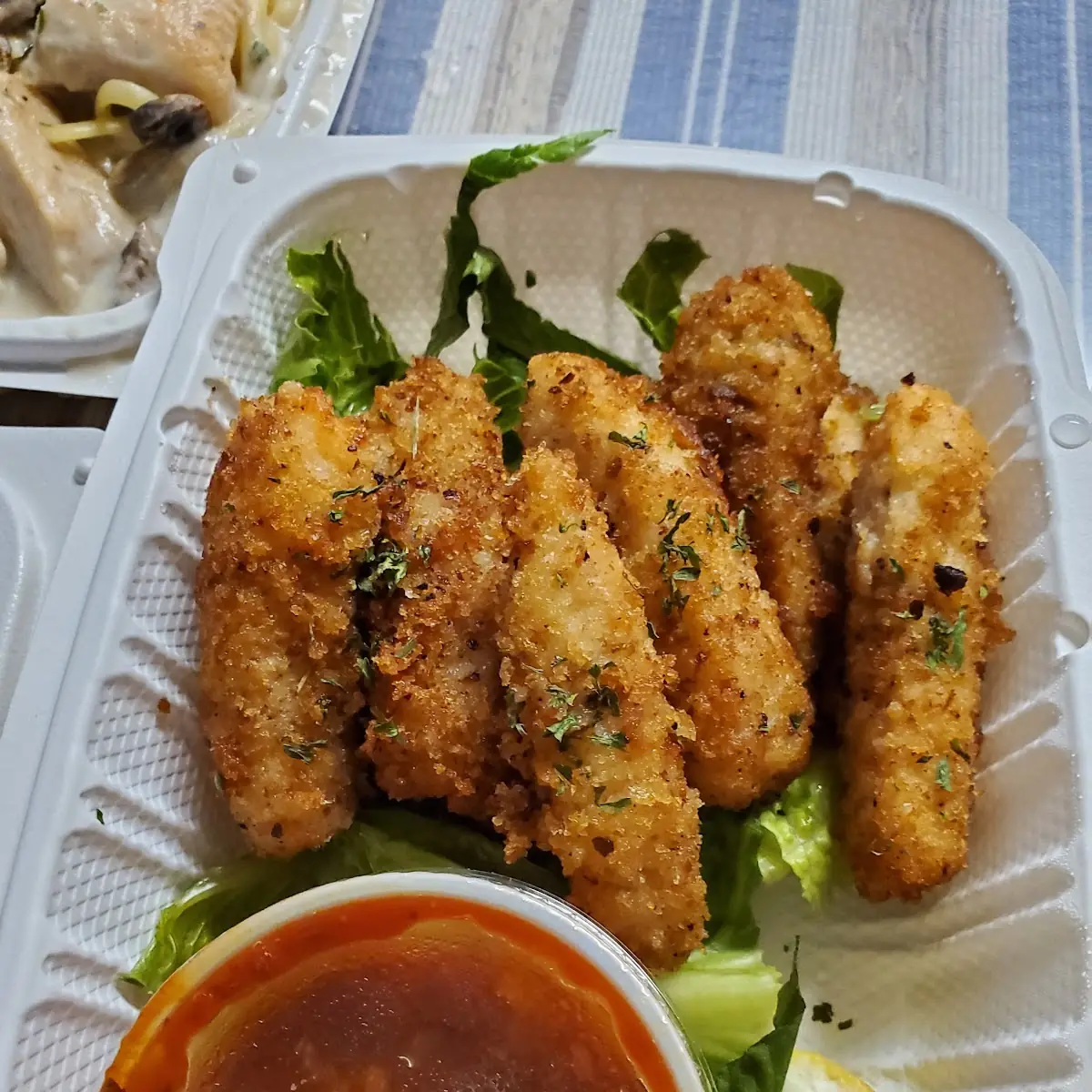 Calamari with Marinara Sauce