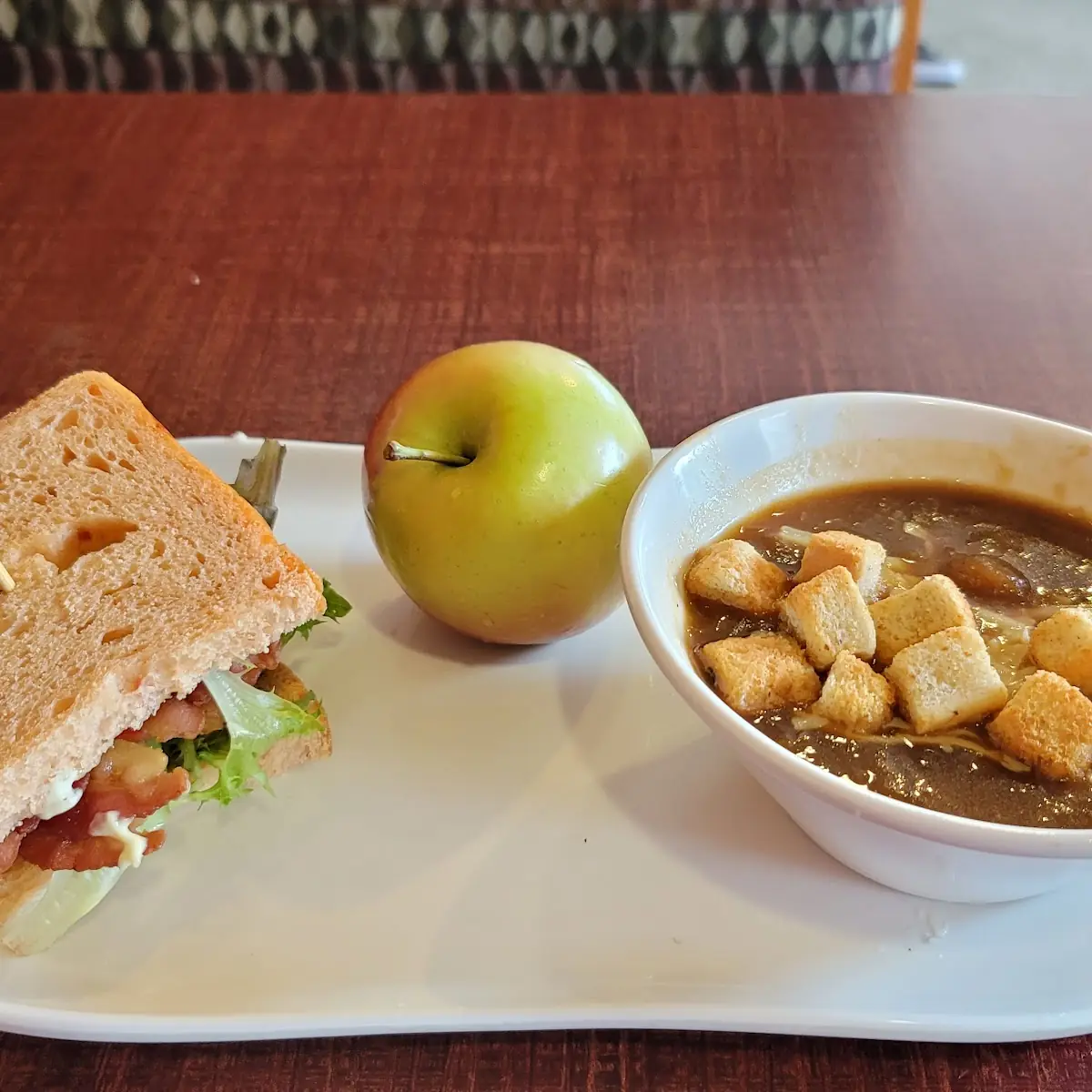 blt & French Onion Soup