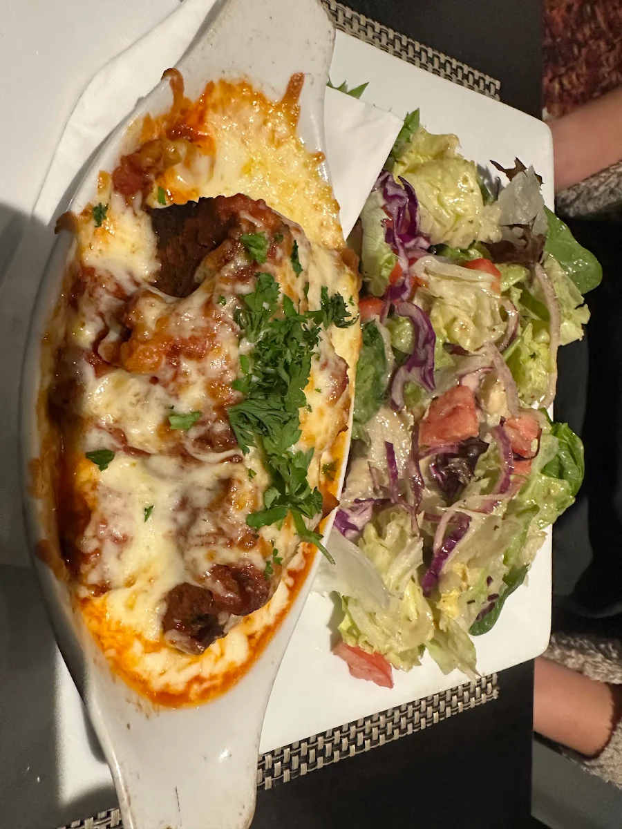 Lasagna and Italian Salad Special, Paradise Restaurant