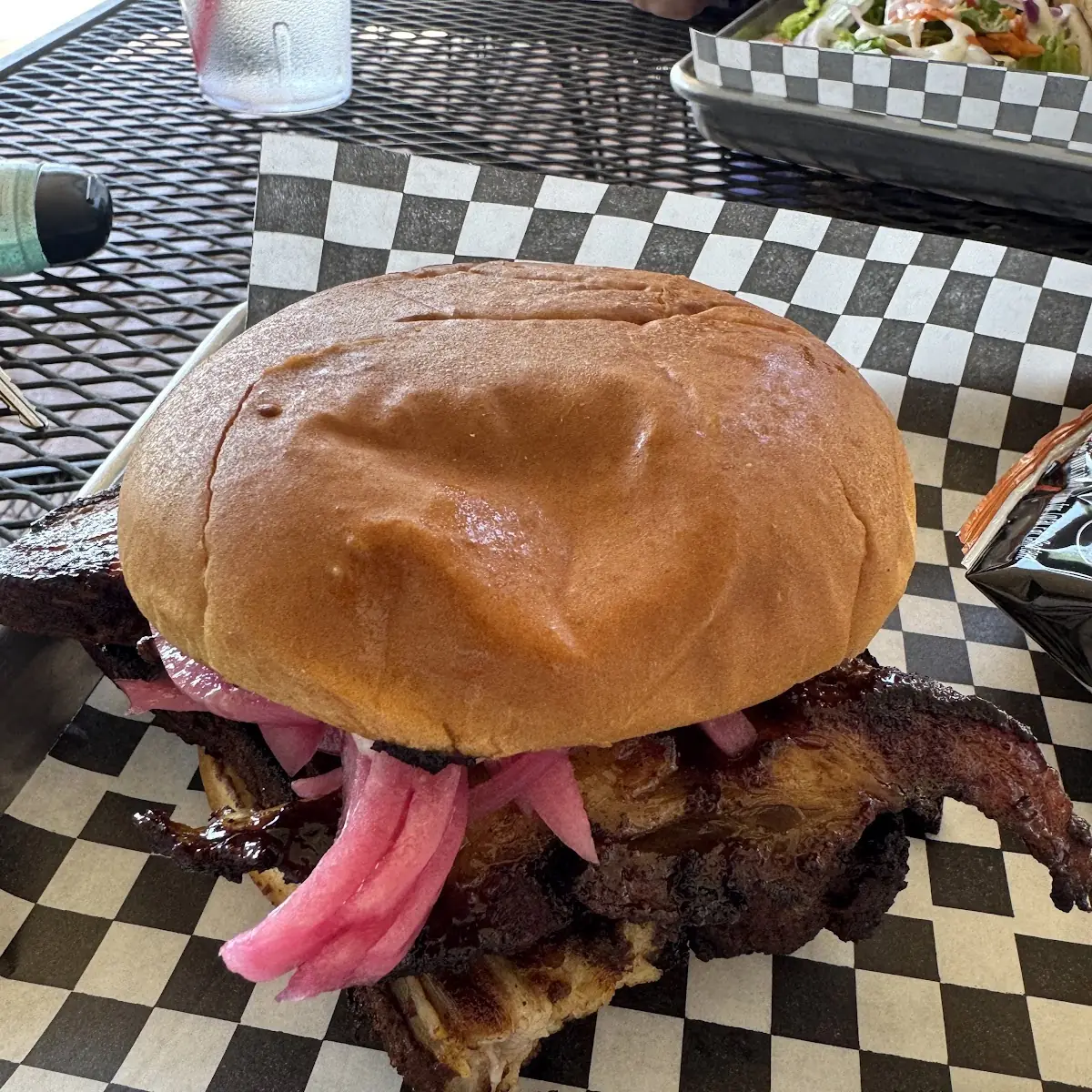 Pulled Pork Sandwich and House Salad