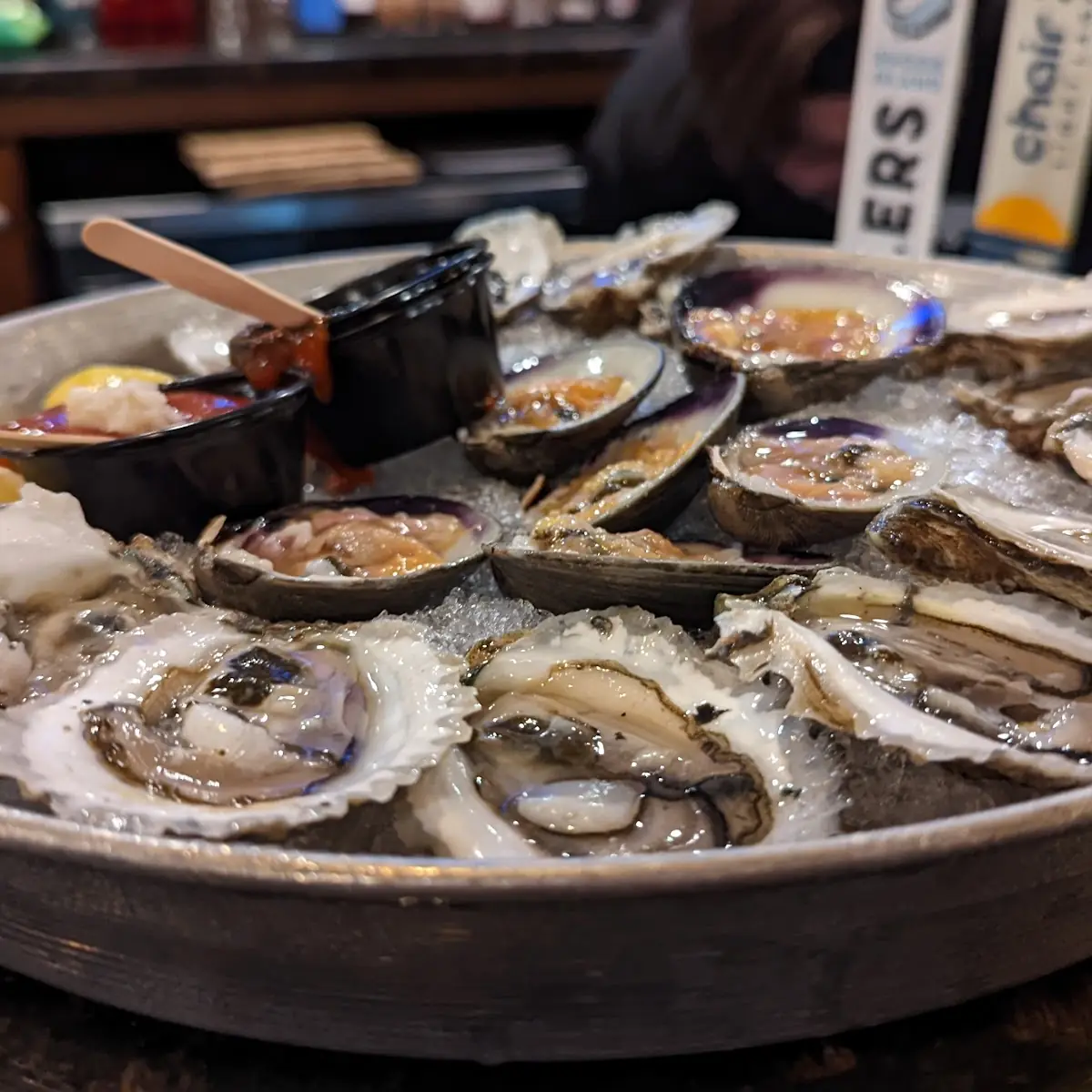 Fresh Oysters and Calamari Rings