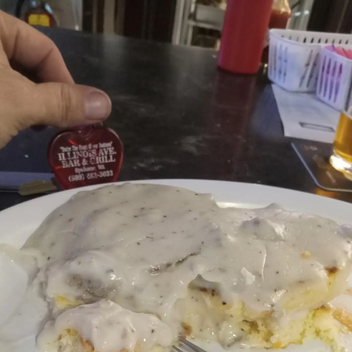 Eggs w Biscuits & Gravy