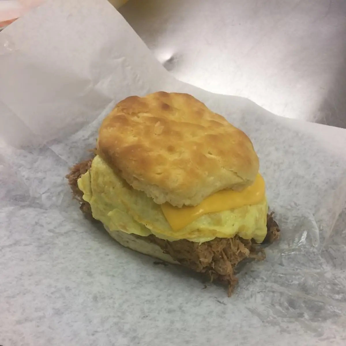 Boarhog Biscuit Egg & Cheese