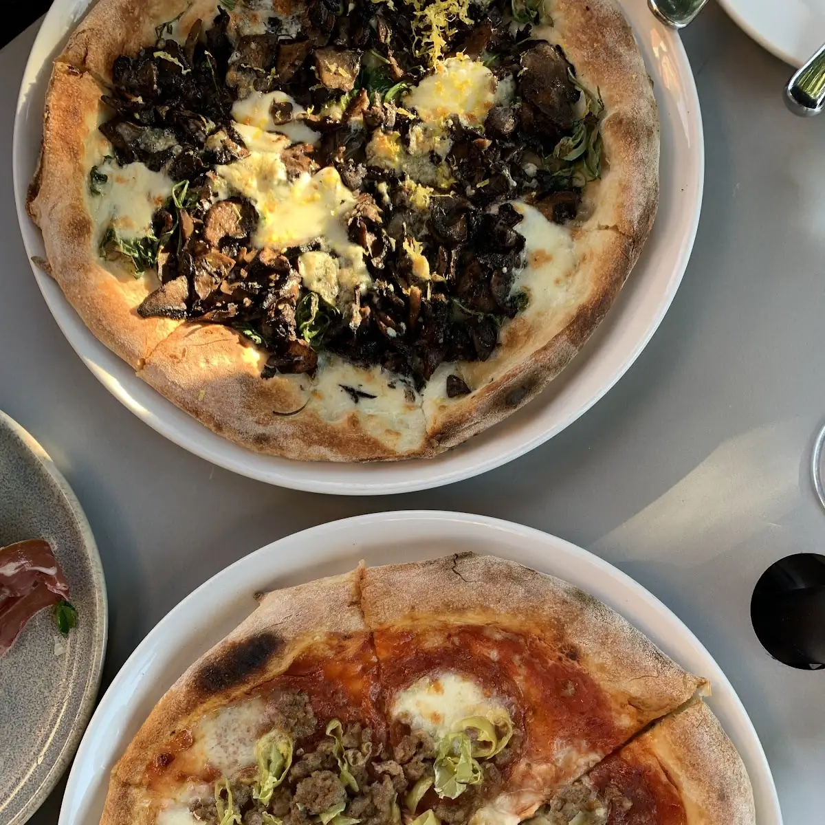 Fungi and Kale Pizza, FARO Pizza