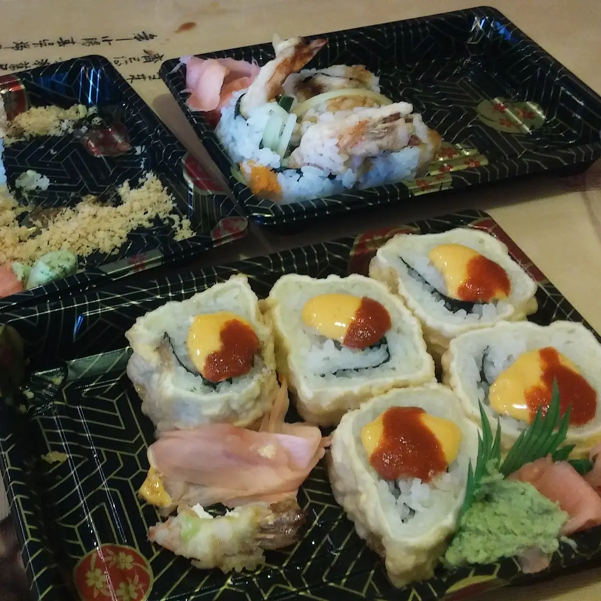 Dynamite Roll and Shrimp Tempura Roll