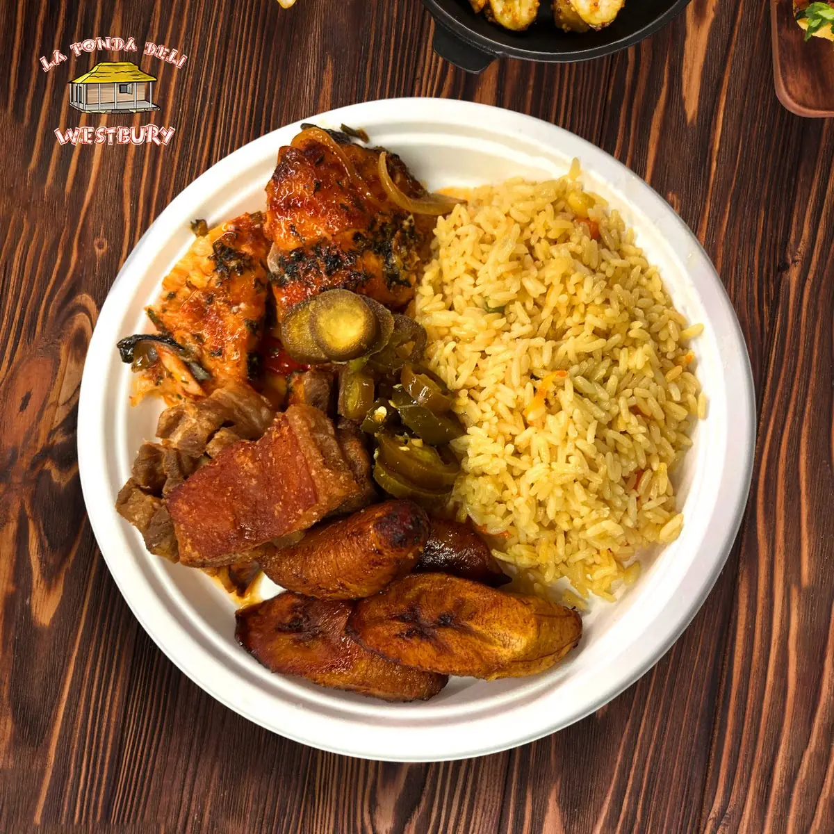Chicken with Sliced Plantain Chips