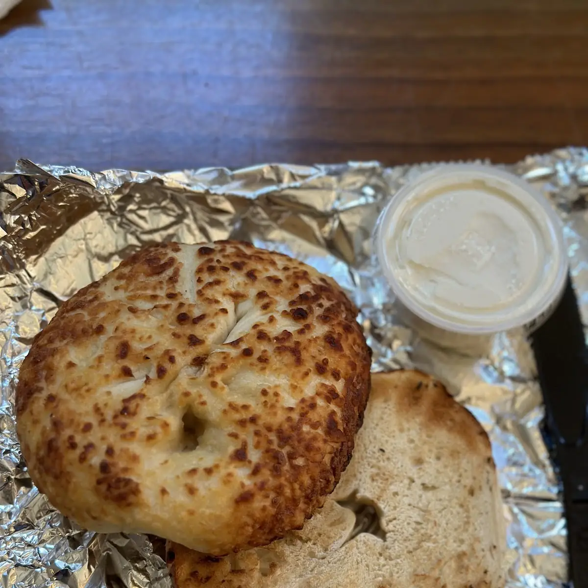 Asiago Bagel with Cream Cheese