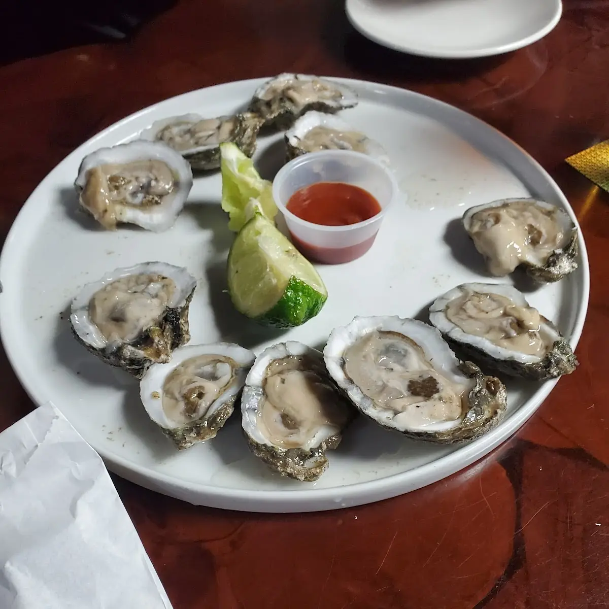 Fresh Raw Oysters on the Half Shell