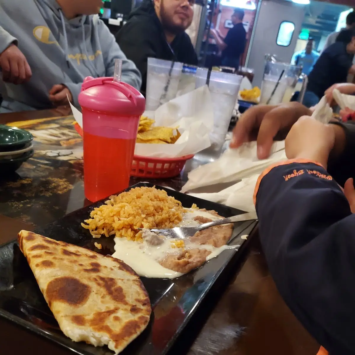 4. Veggie Bean Burrito & Cheese Quesadilla & Chalupa