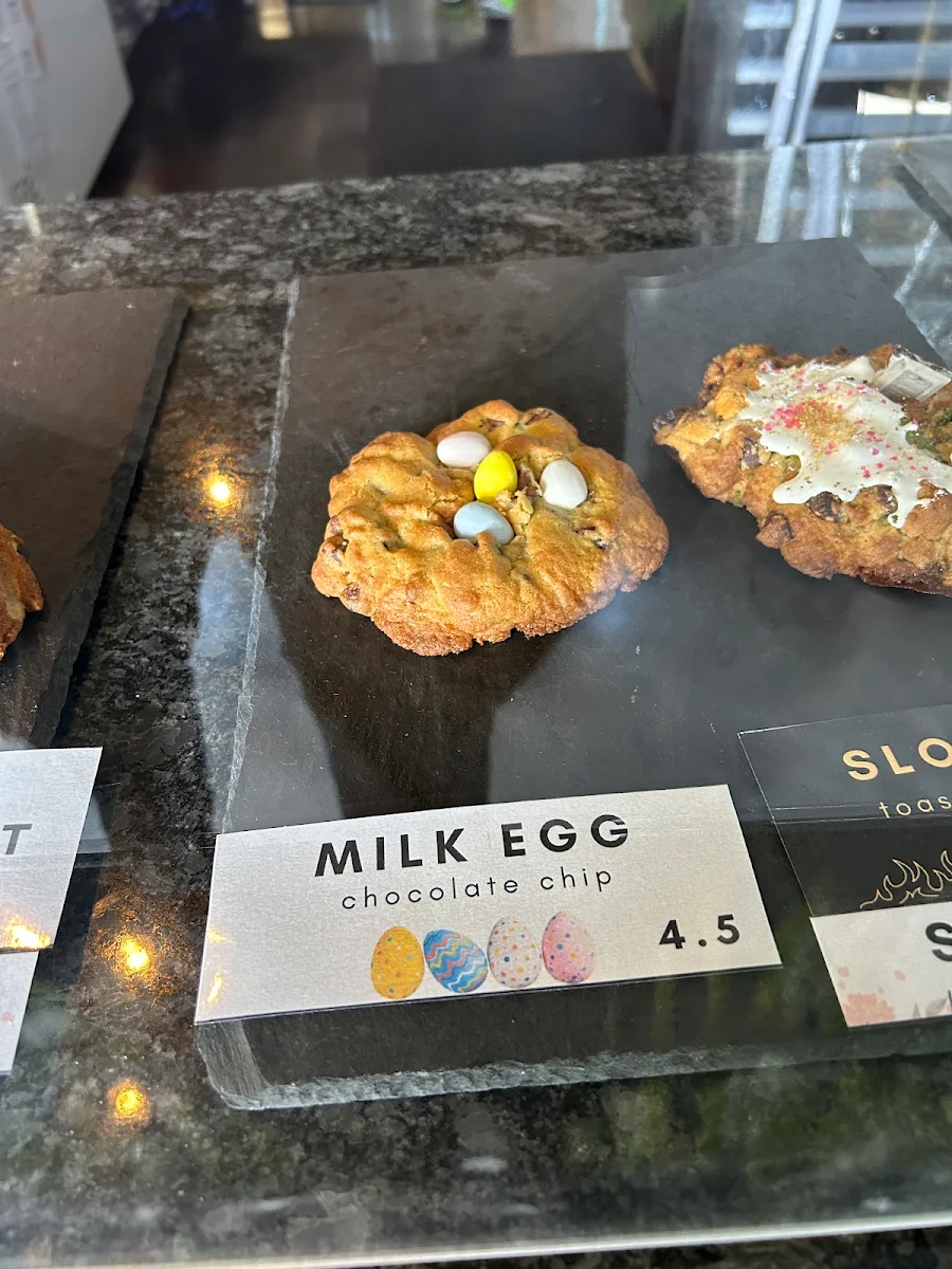 Milk Egg Chocolate Chip Cookie