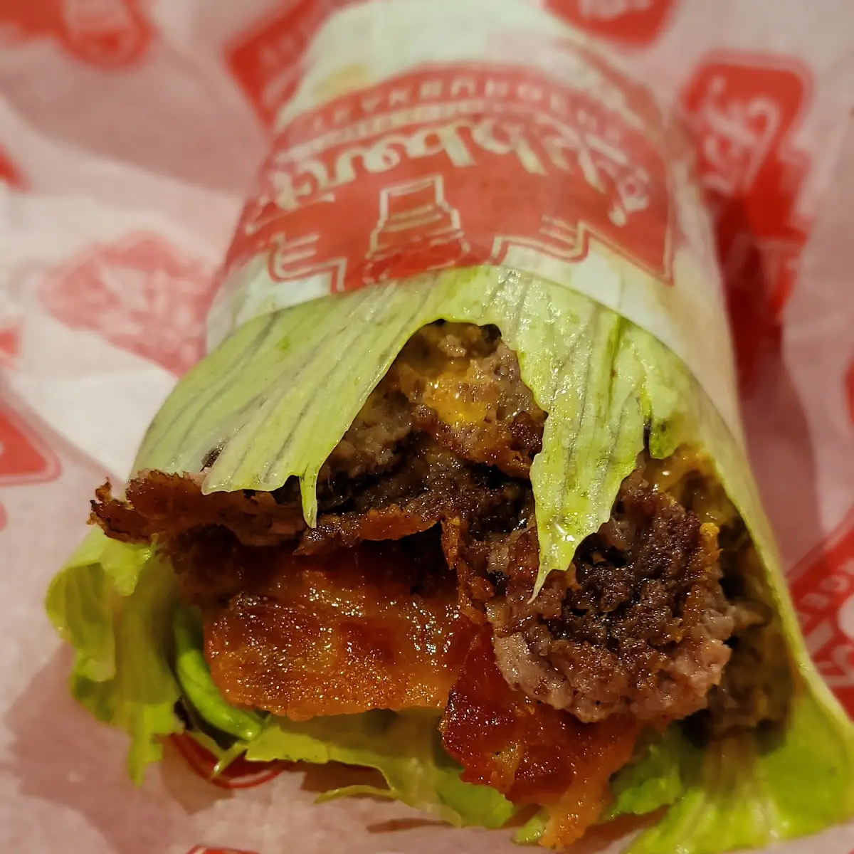 BBQ Bacon Cheeseburger Lettuce Wrap