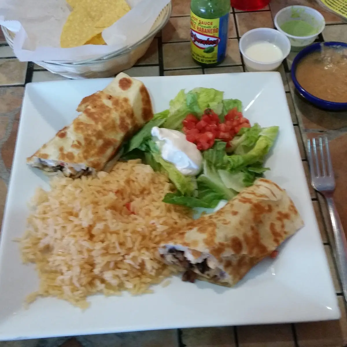 Rolled Quesadilla