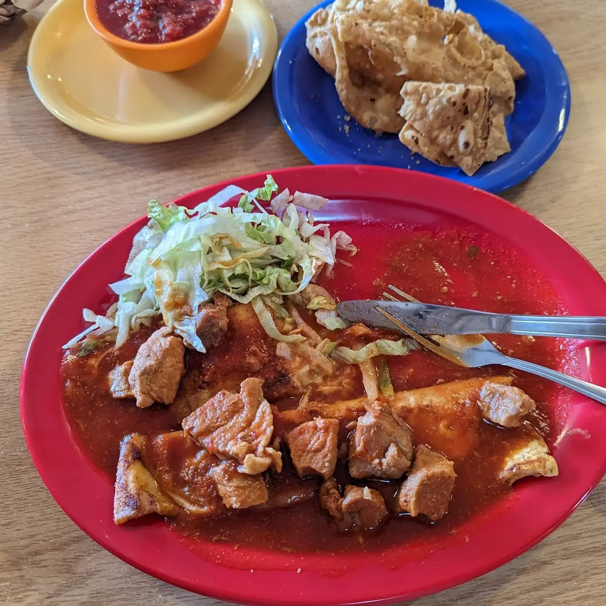 Cheese Enchiladas with Red Sauce