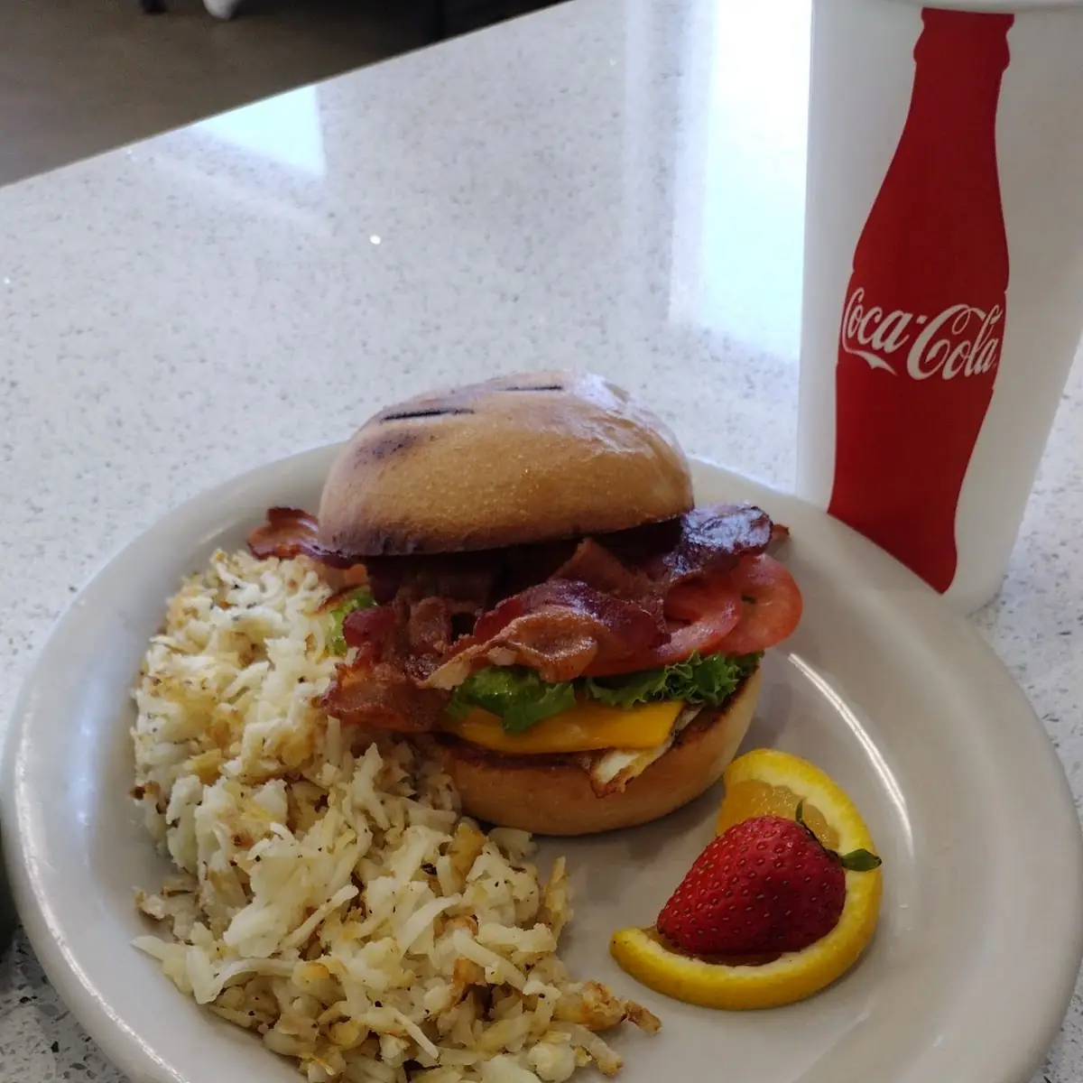 Scrambled Eggs Sandwich with blt