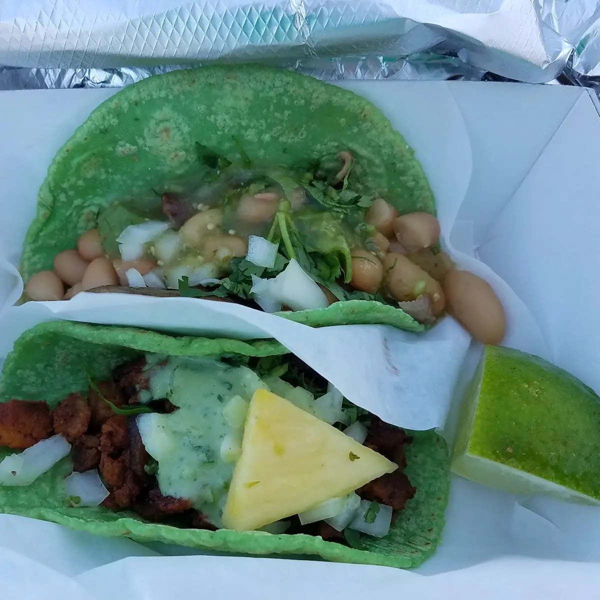 Pastor and Asada Tacos