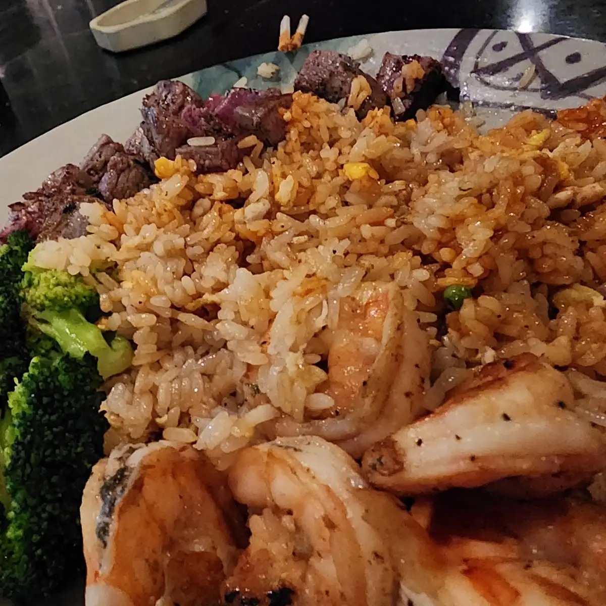 Chicken Shrimp & Sirloin Steak