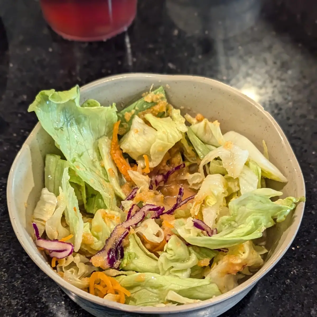 Fresh Salad with Ginger Dressing