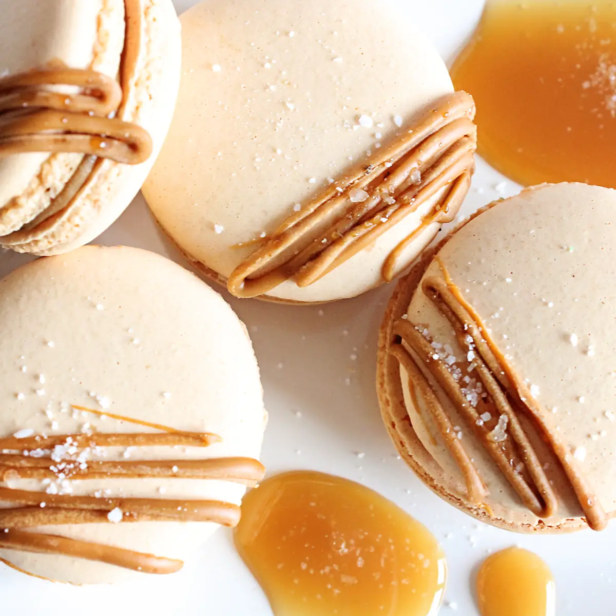 Macaron Cake - Creme Brulee