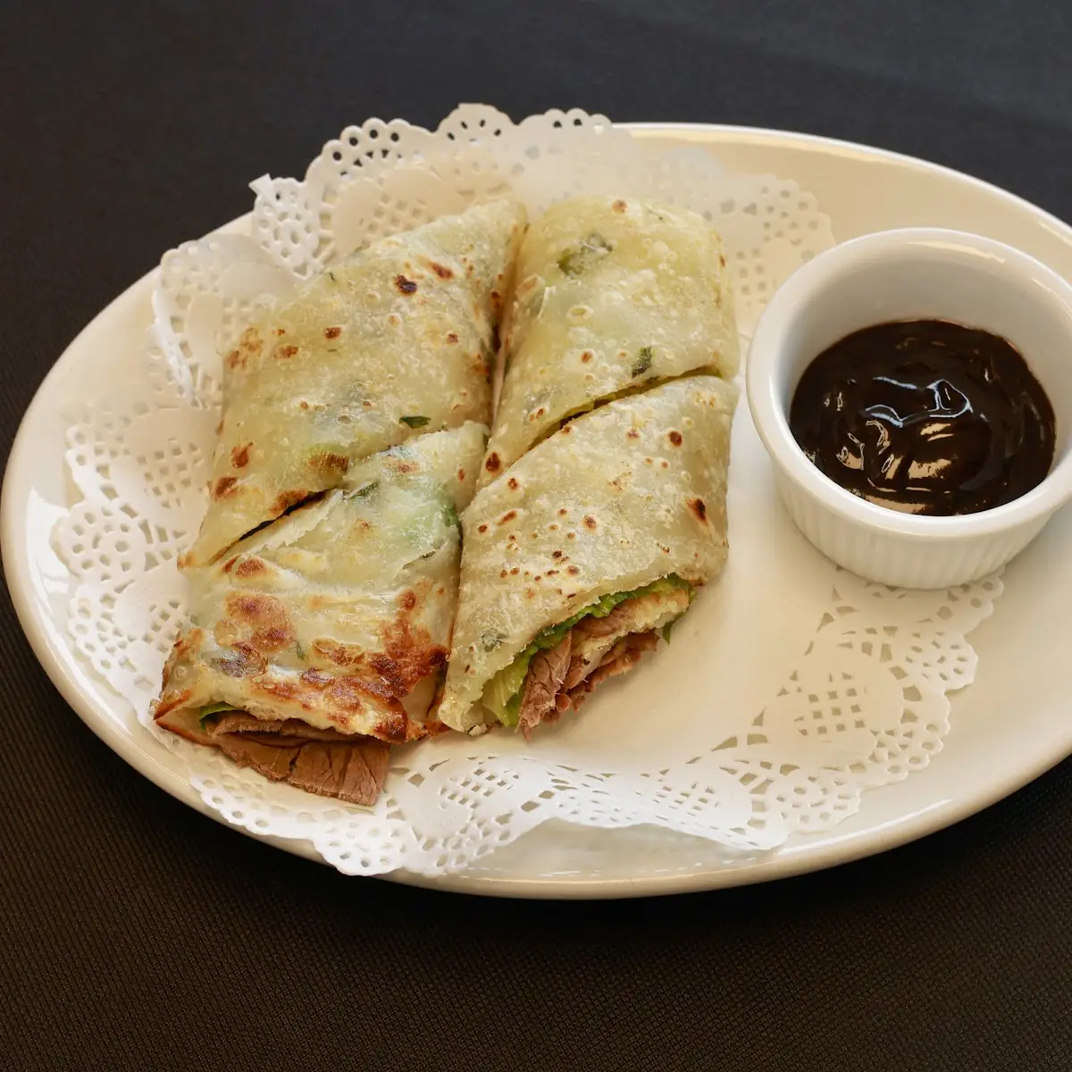 Scallion Pancake w Beef