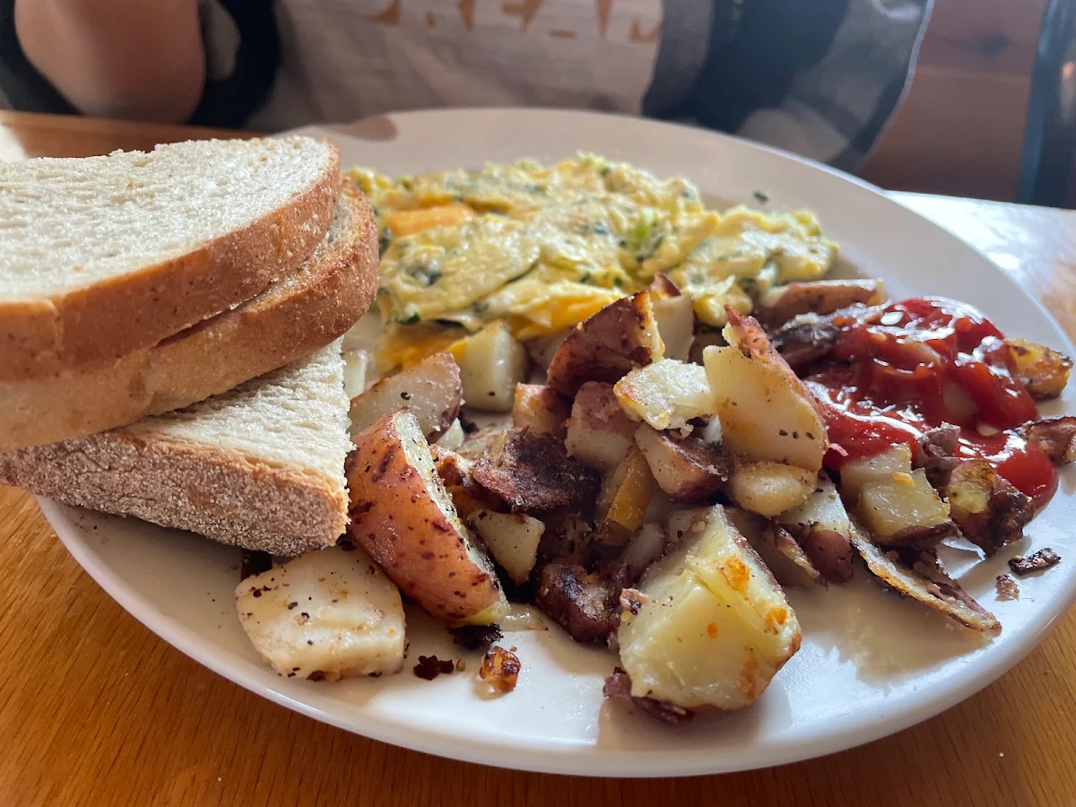 Two Eggs with Home Fries & Toast