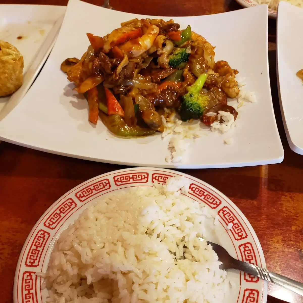 Triple Delight in Garlic Sauce
