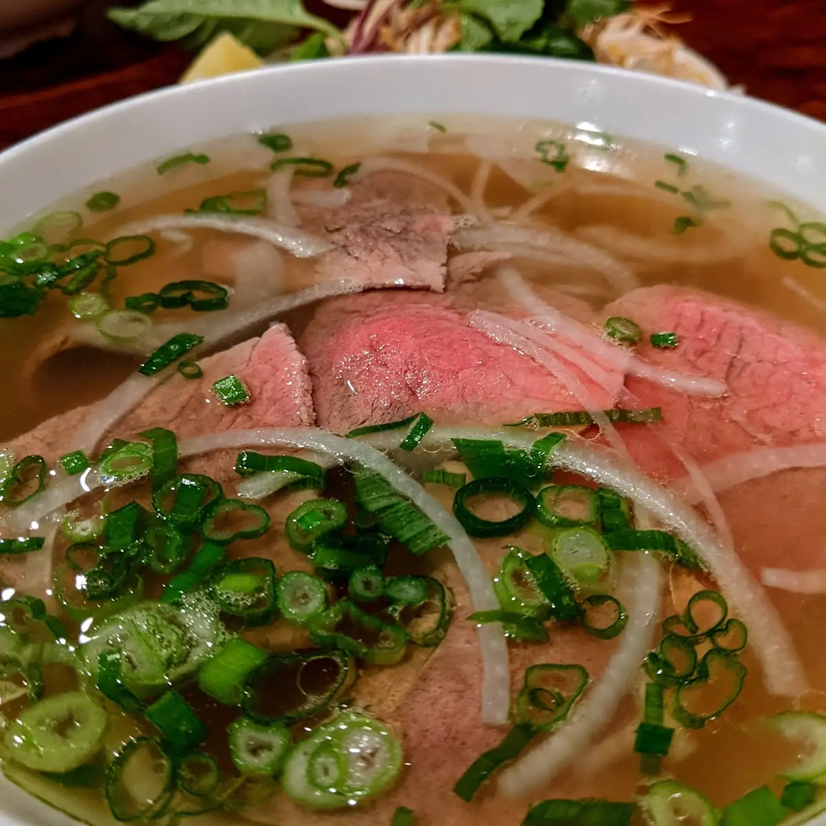Pho Rare Steak and Well Done Brisket