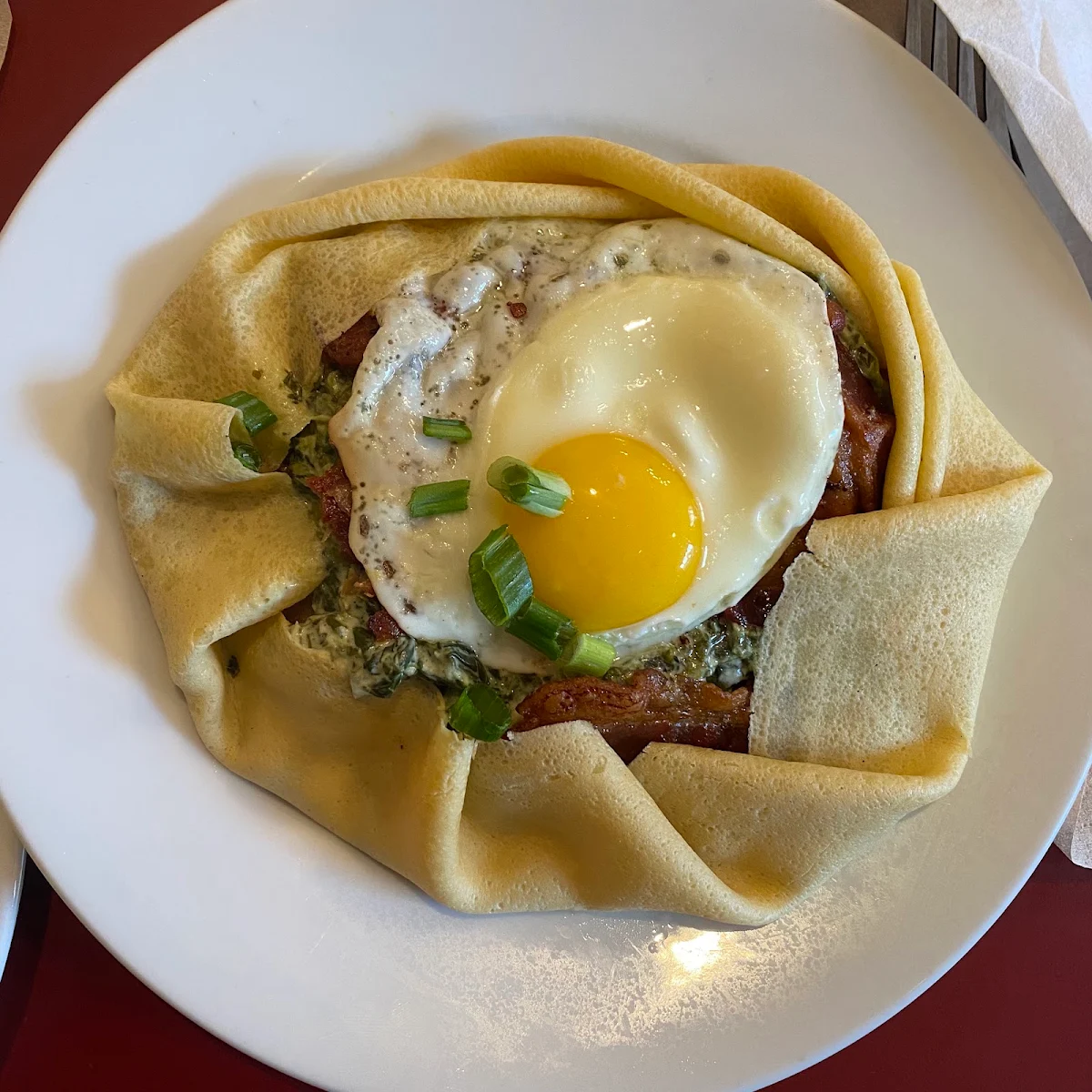 Spinach Crêpe