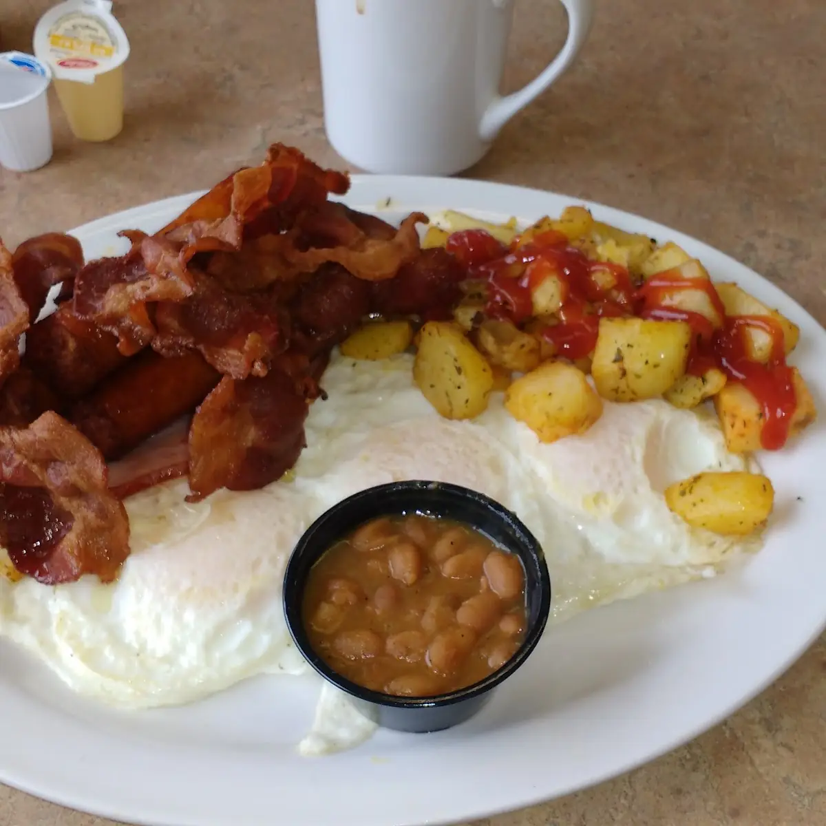 Bacon and Eggs with Home Fries
