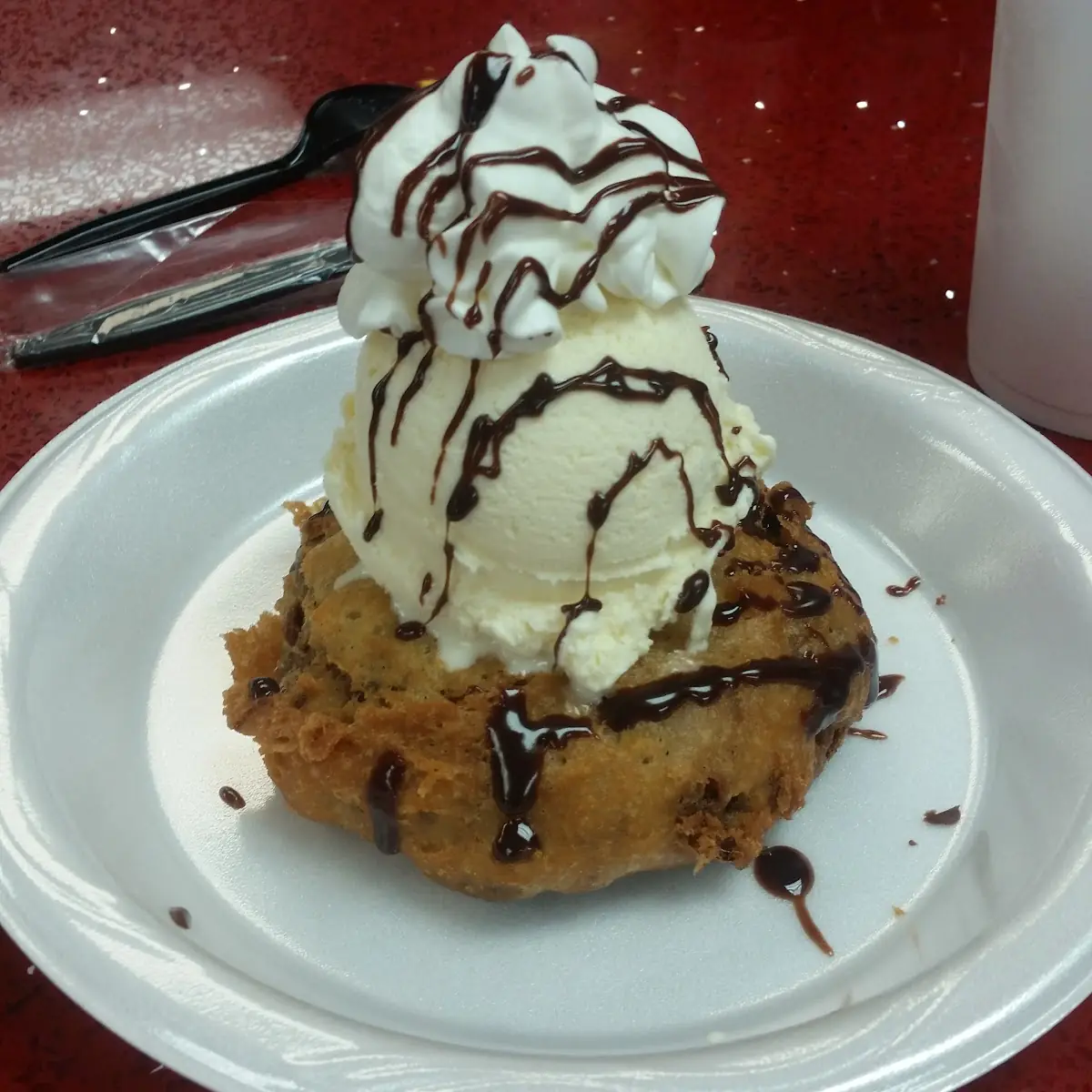 Deep Fried Chocolate Chip Cookie