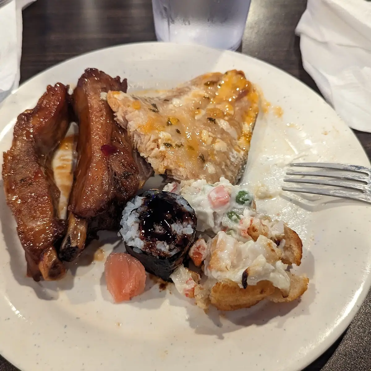 Ribs Seafood Combination