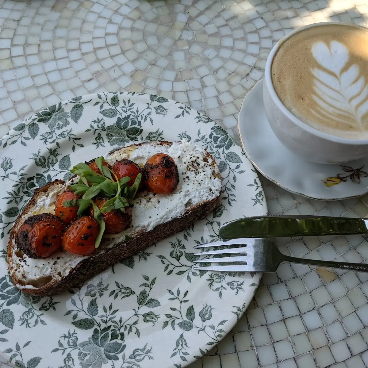 Roasted Tomato and Goat Cheese Toast