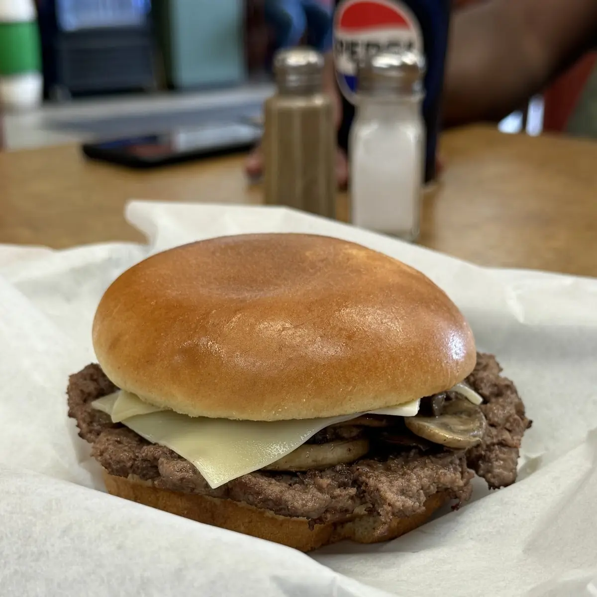 Mushroom Swiss Burger