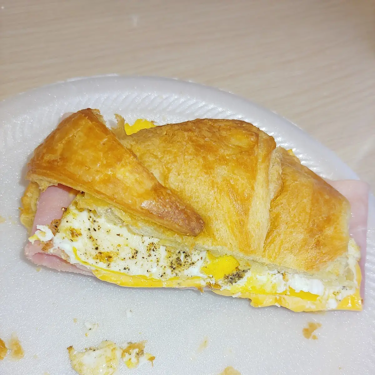 Ham Egg & Cheese Croissant