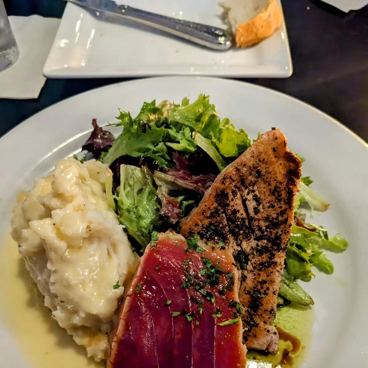 Black Pepper Crusted Tuna Sashimi GF Upon Request