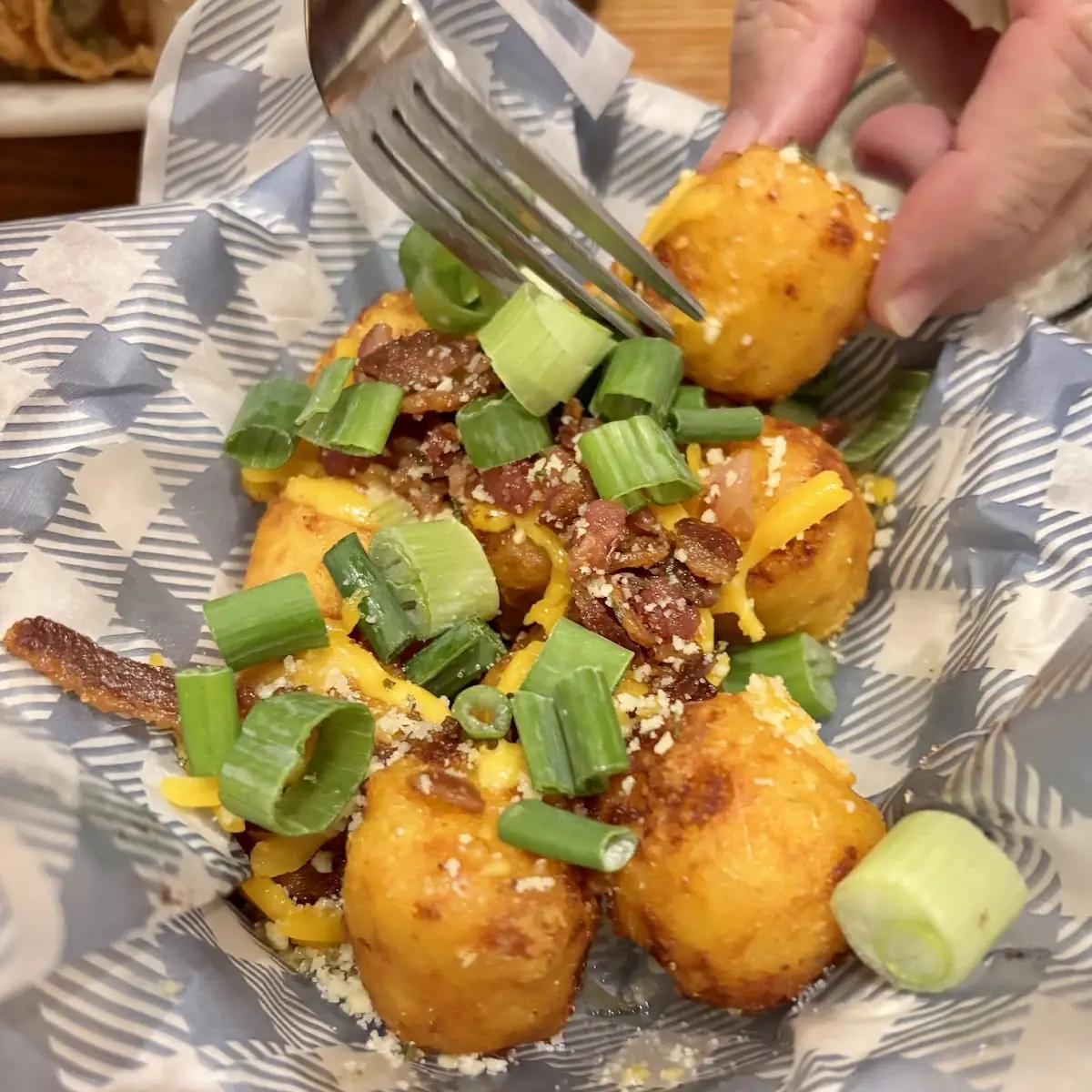Loaded Hash Brown Casserole Bites