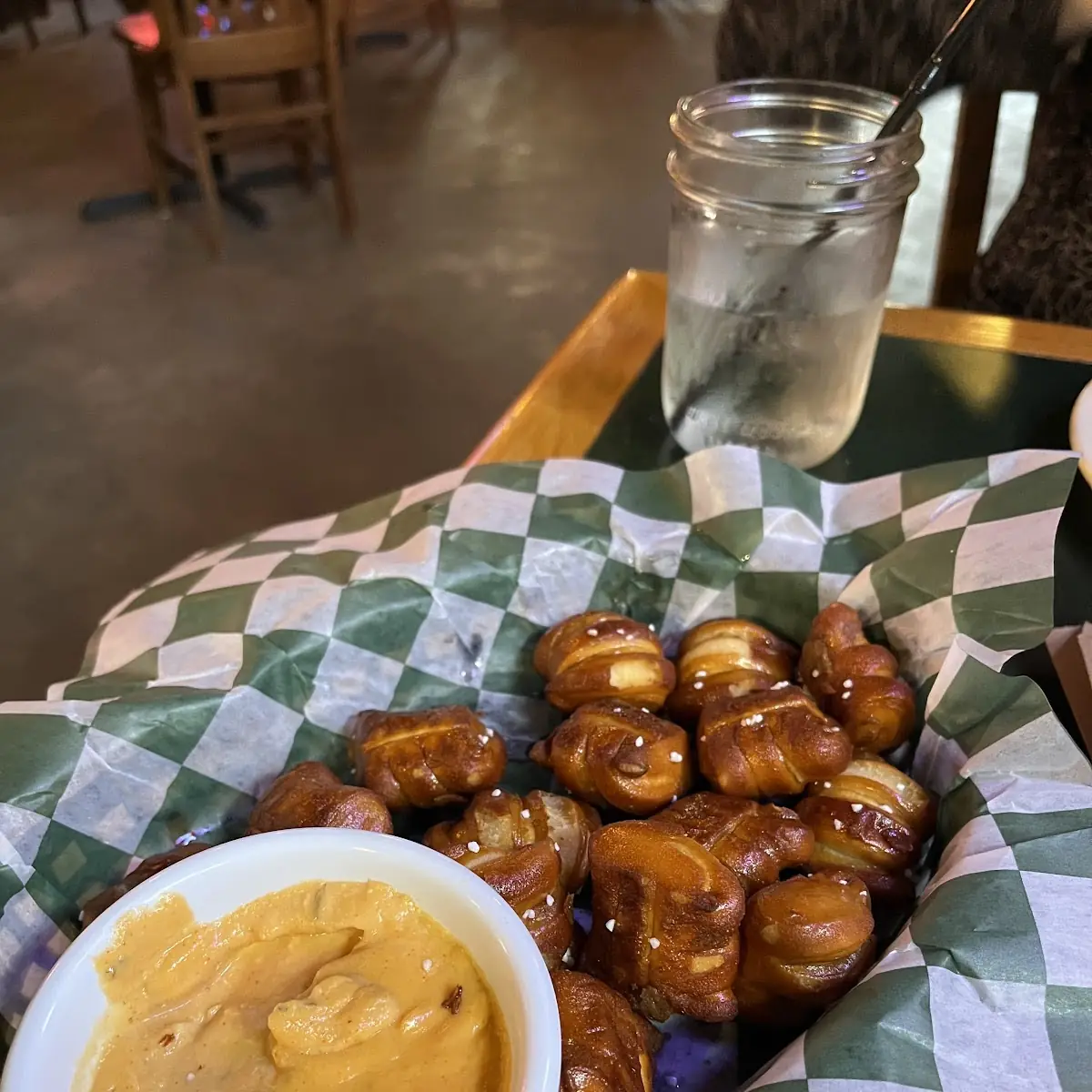 Pretzel Bites with Cheese Sauce