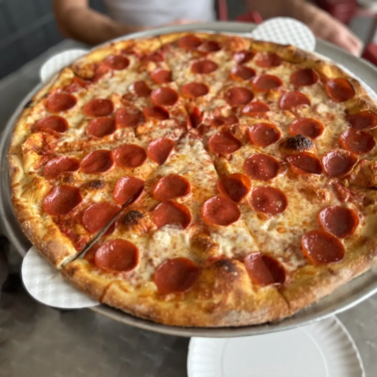Thin Crust Cheese Pepperoni Pizza