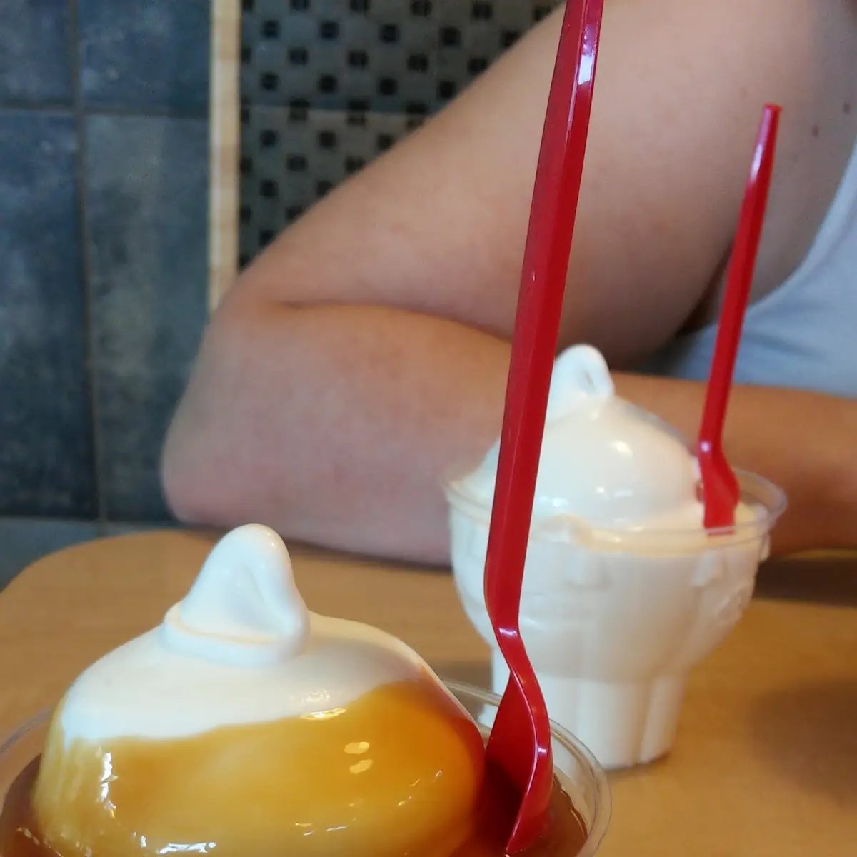 Carmel Sundae and Marshmallow Sundae