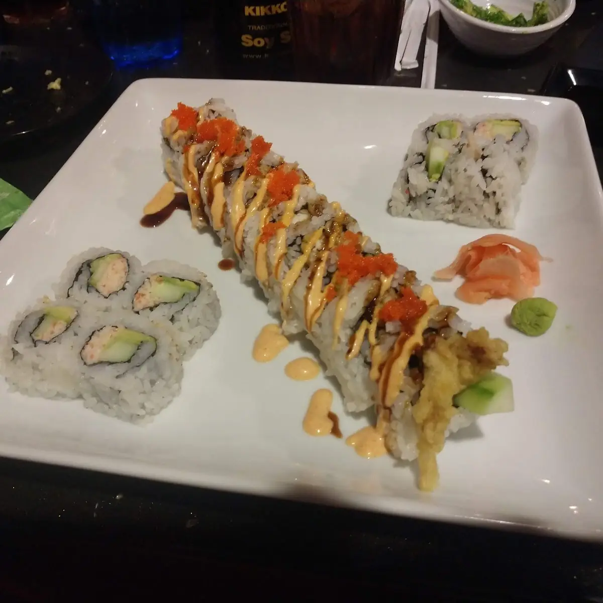 Spider Roll and California Roll