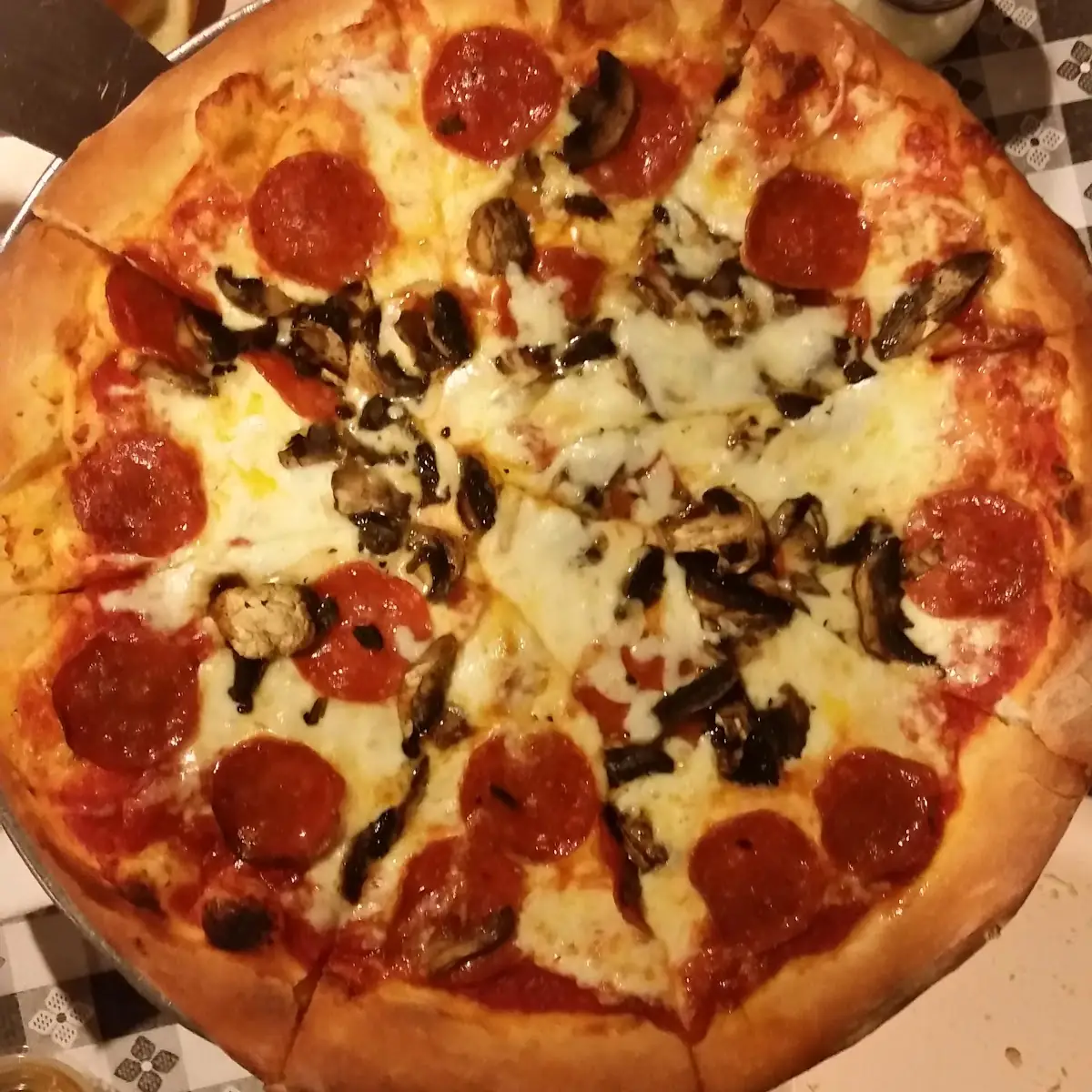 Pepperoni and Mushroom Pizza