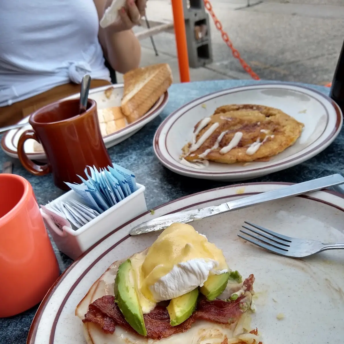 Turkey Bacon and Avacado Benedict