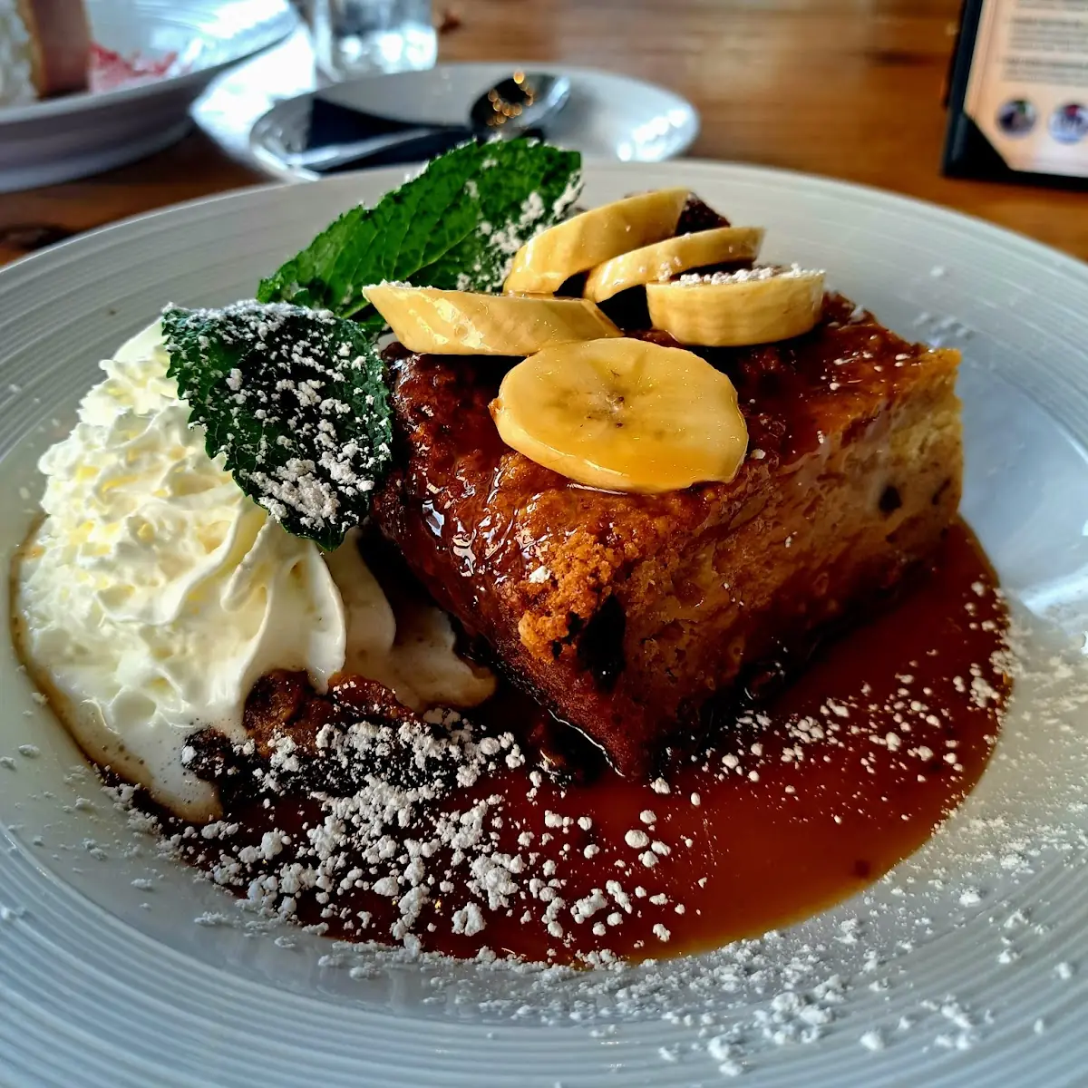 Bourbon Banana Bread Pudding