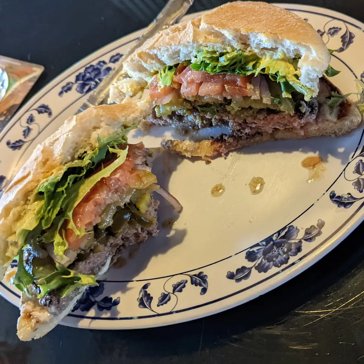 Hamburger on Brioche Bun